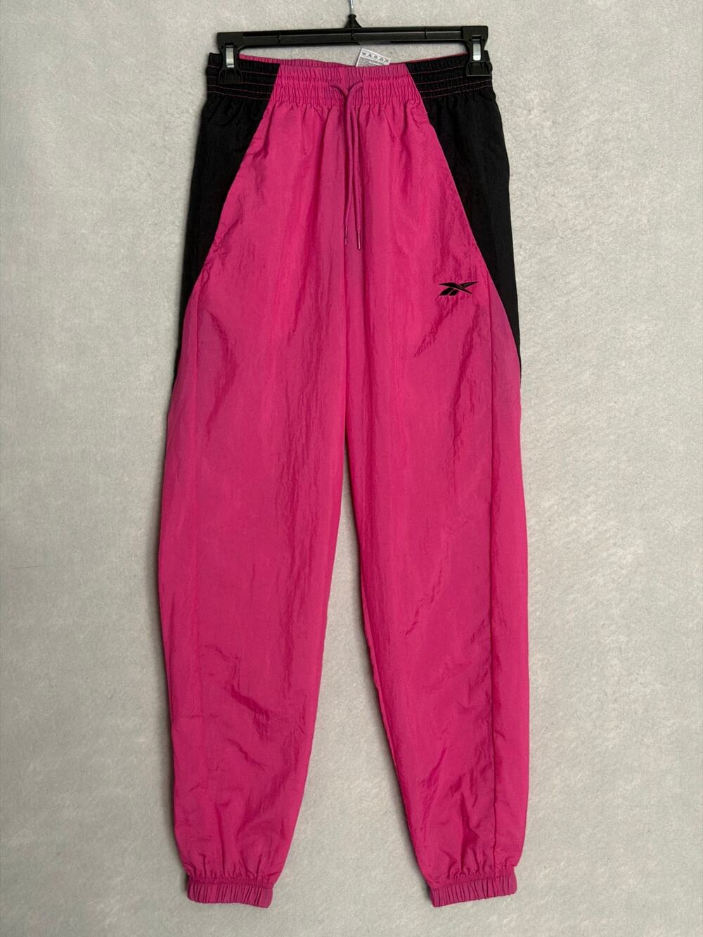Reebok Woven Drawstring Pants Jogger in Pink Women's XS NEW